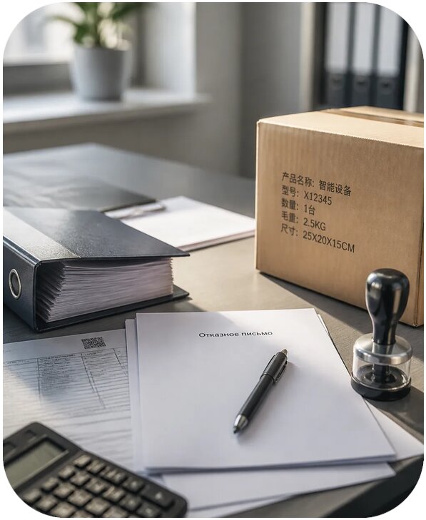 Отказное письмо на товар из Китая по цене от 5556 р. | Фиалан-Фрз